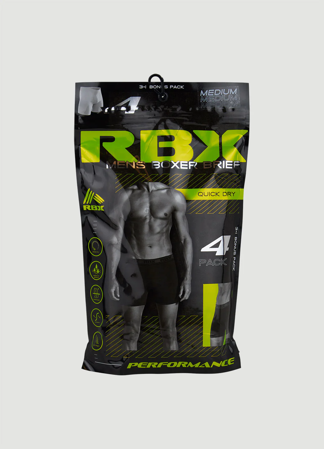 Men's Quick Dry Boxer Briefs 4-Pack - Image 5