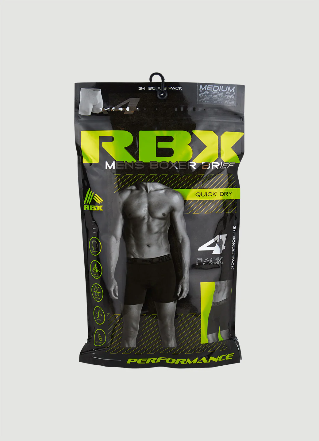 Men's Quick Dry Boxer Briefs 4-Pack - Image 5