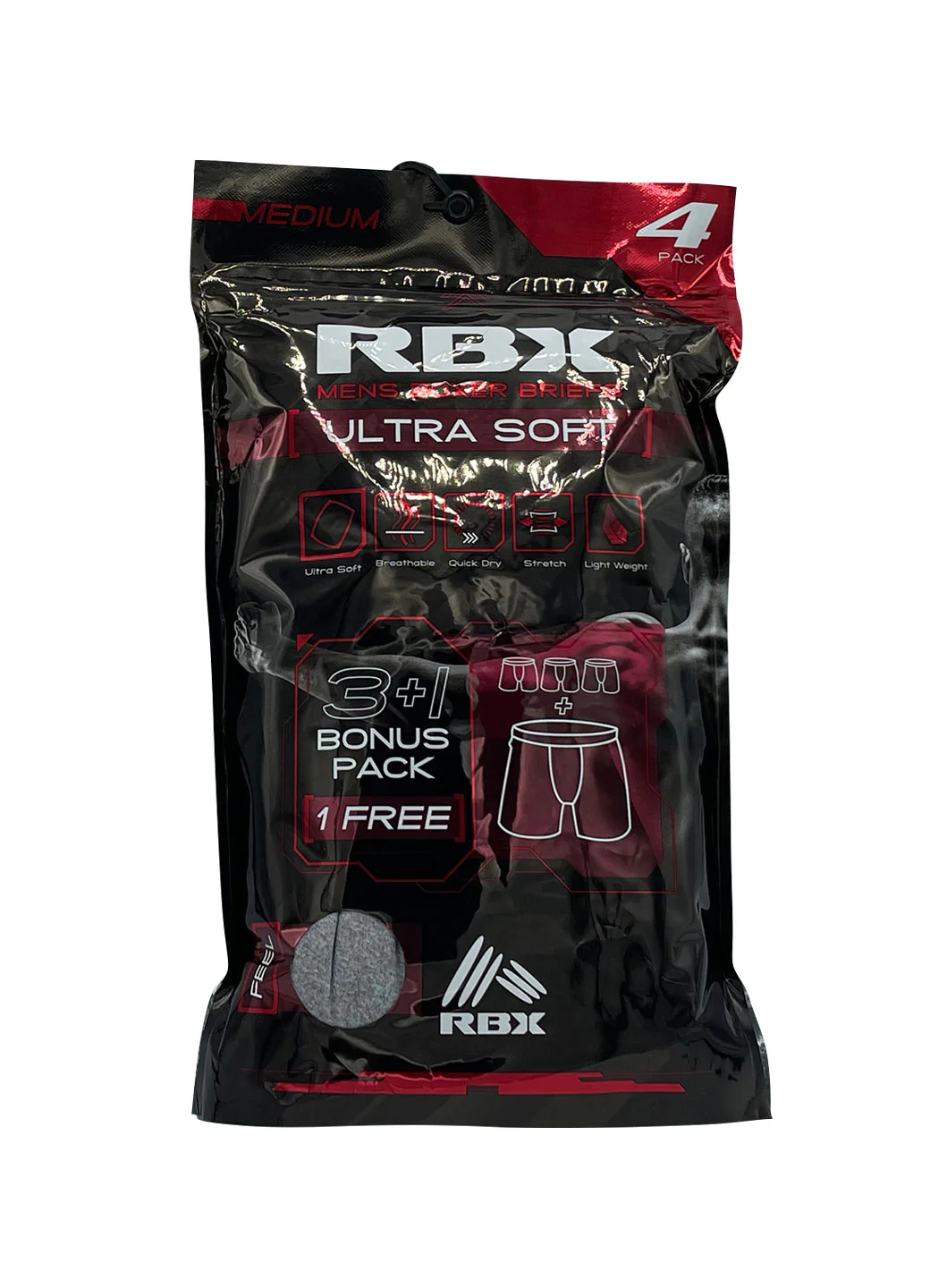 Men's Ultra Soft Boxer Briefs 4-Pack - Image 5