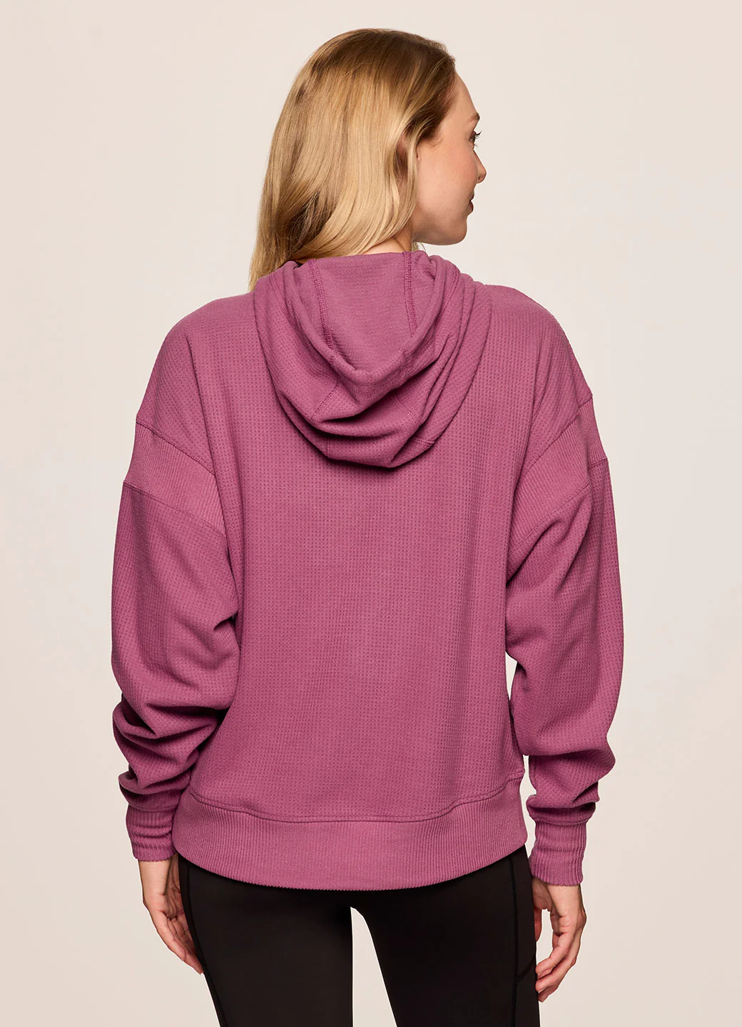 Off Days Relaxed Waffle Knit Hoodie - Image 12