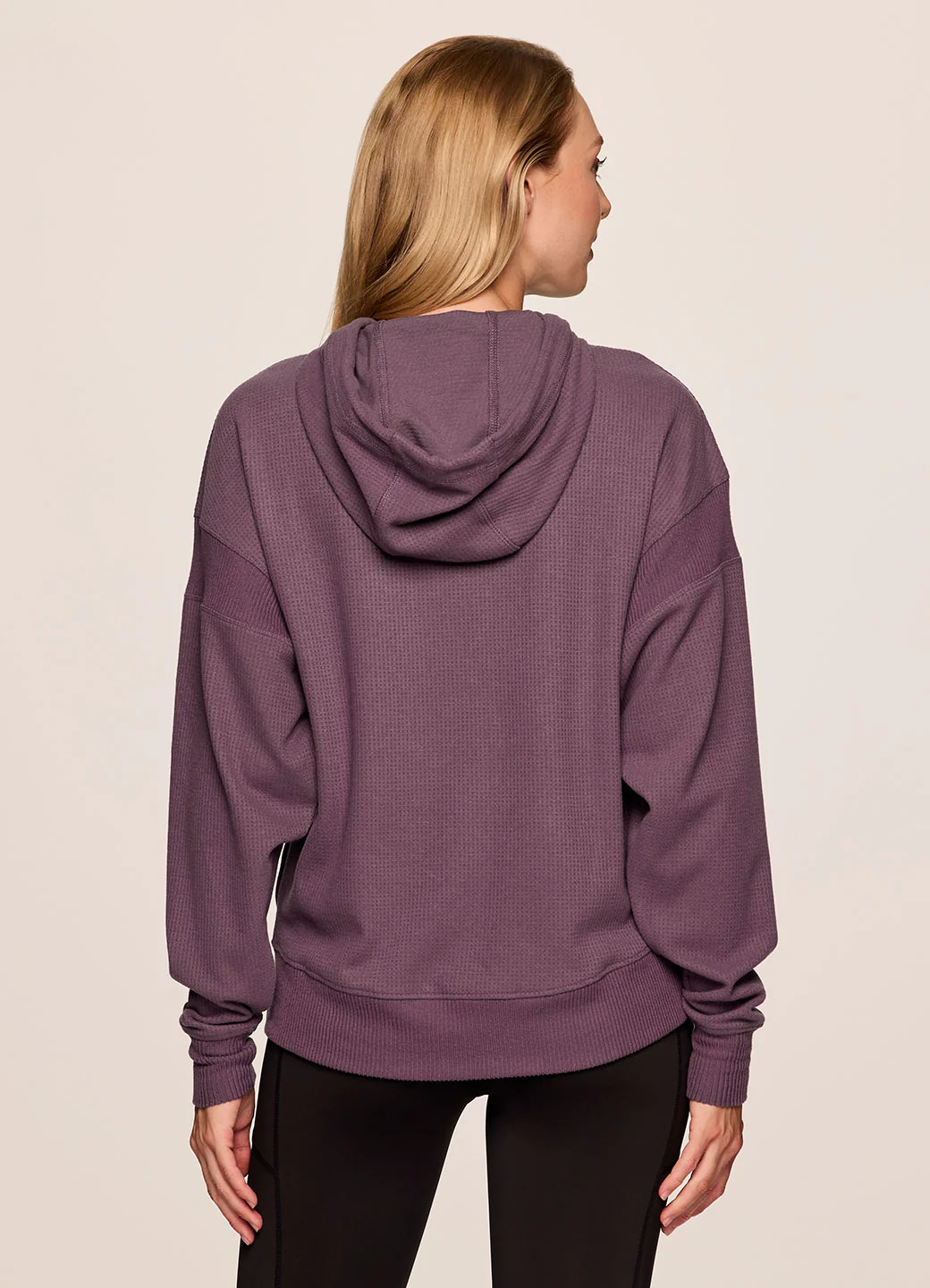 Off Days Relaxed Waffle Knit Hoodie - Image 17