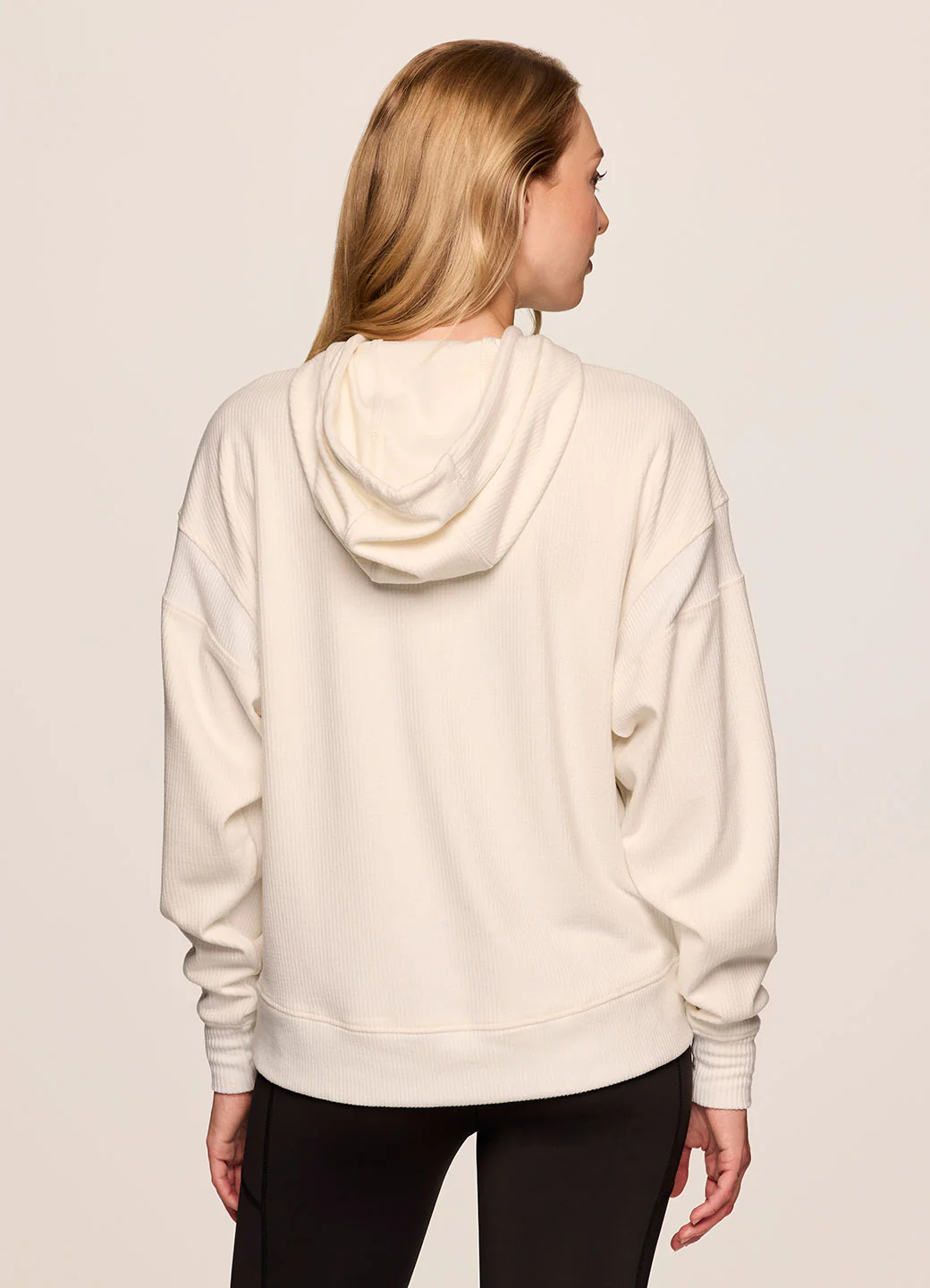 Off Days Relaxed Waffle Knit Hoodie - Image 8