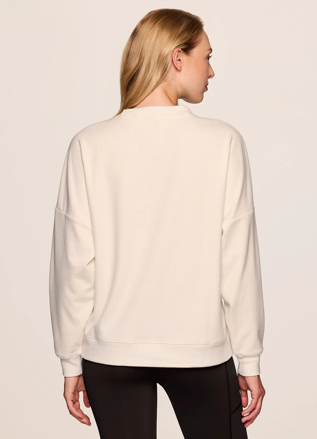 Off Days Relaxed Waffle Knit Sweatshirt - Image 8