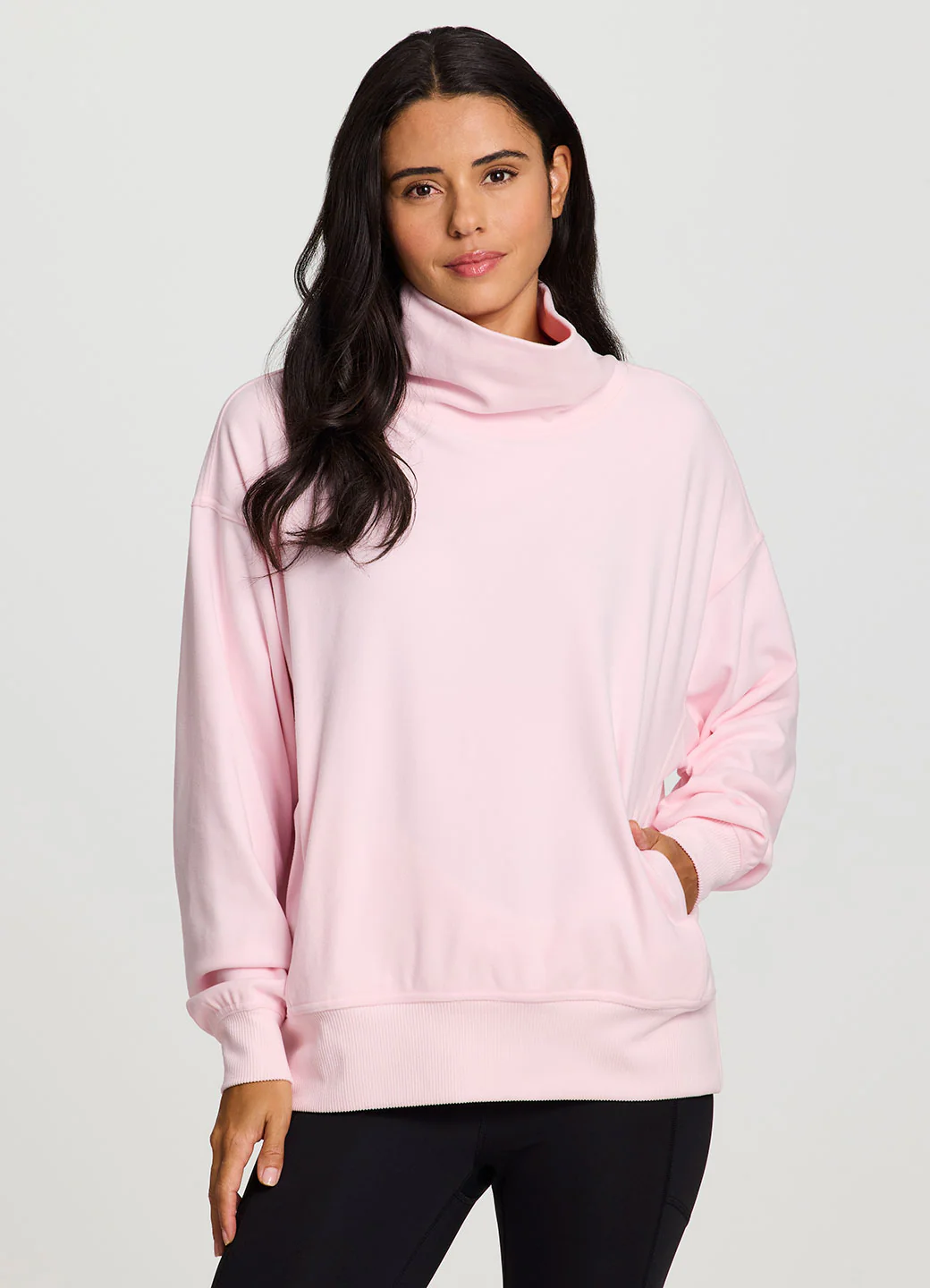 Oliver Plush Oversized Mock Neck Pullover