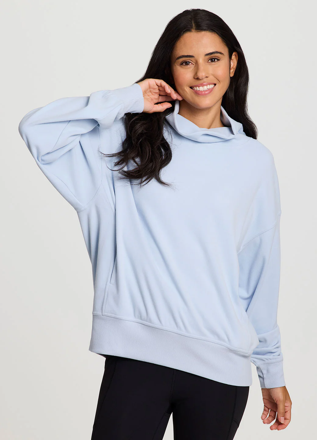 Oliver Plush Oversized Mock Neck Pullover - Image 11