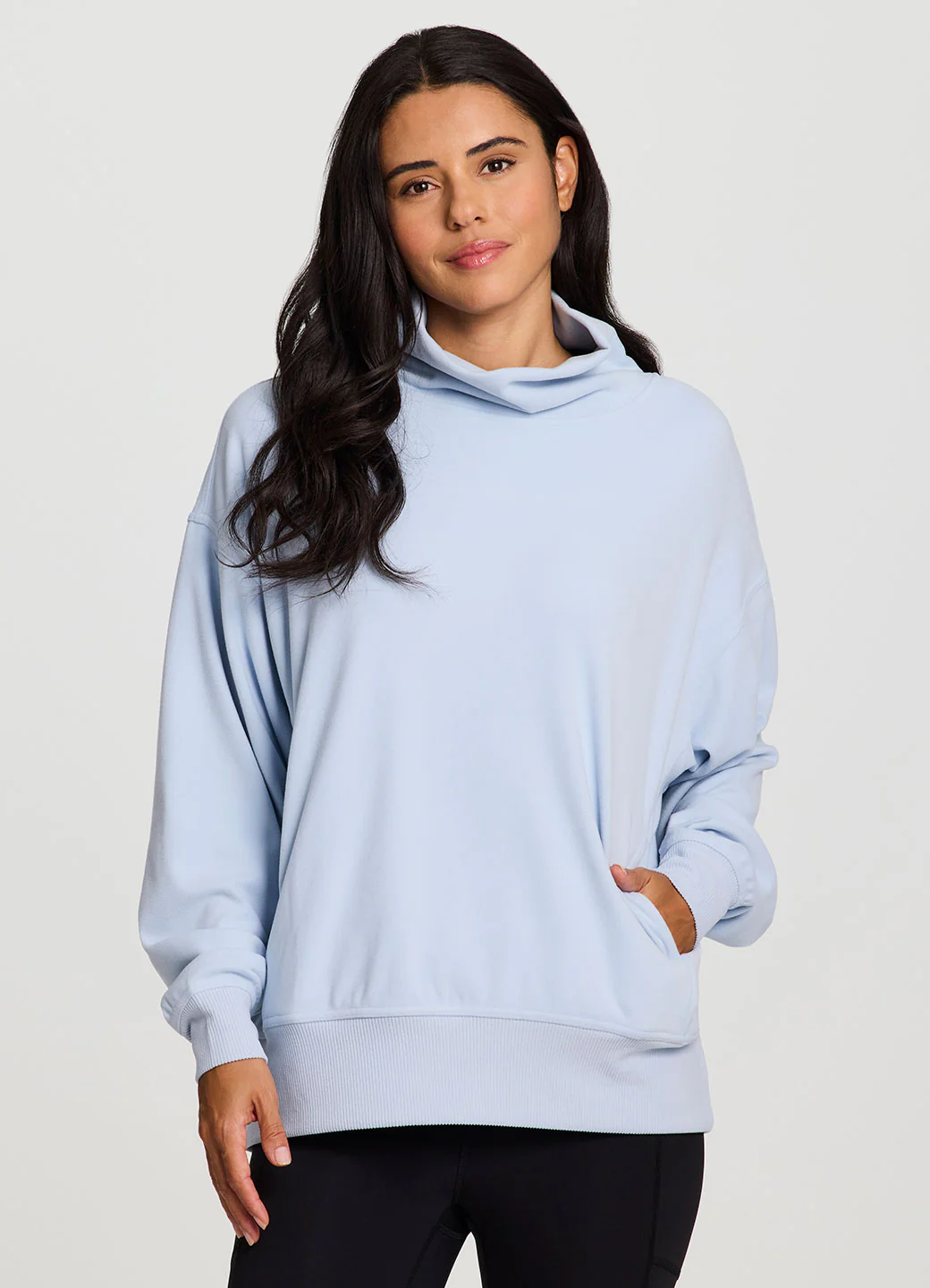 Oliver Plush Oversized Mock Neck Pullover - Image 7