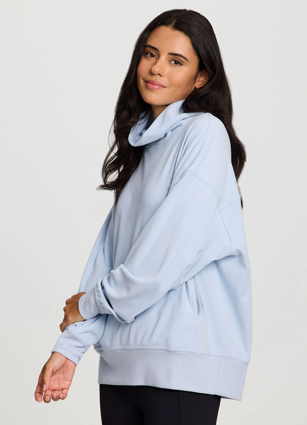 Oliver Plush Oversized Mock Neck Pullover - Image 9