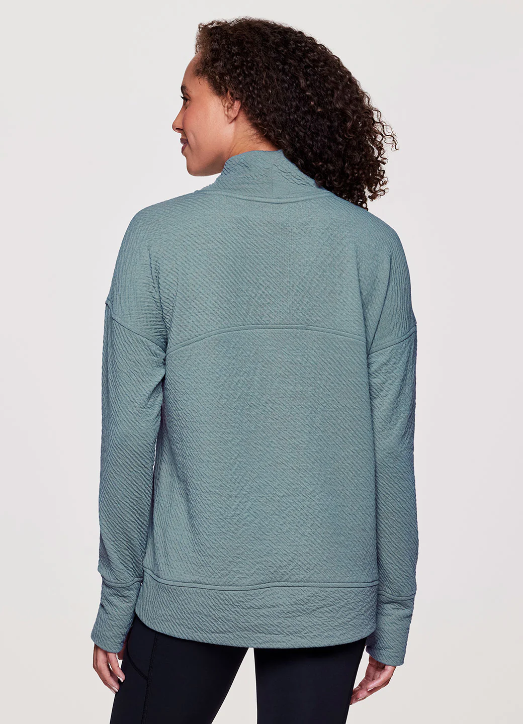Overlook Jacquard Mock Neck Sweatshirt - Image 2