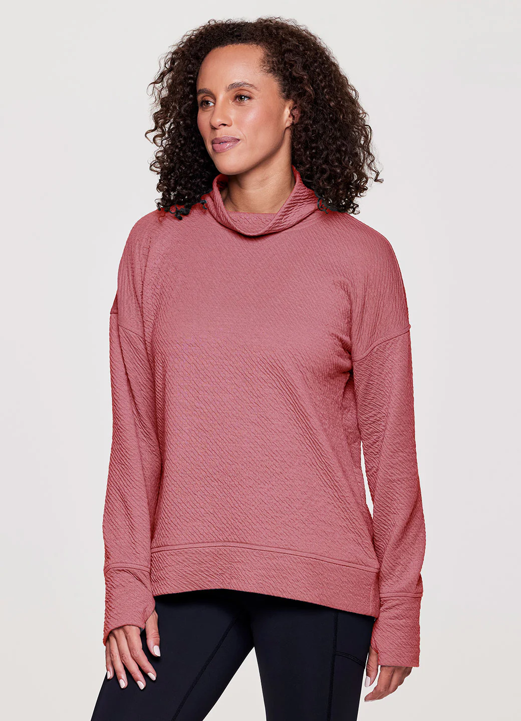 Overlook Jacquard Mock Neck Sweatshirt - Image 7