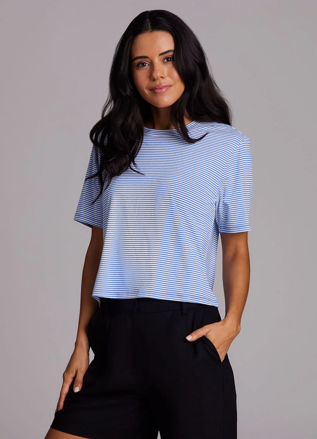 Perfect Boxy Striped Tee - Image 2