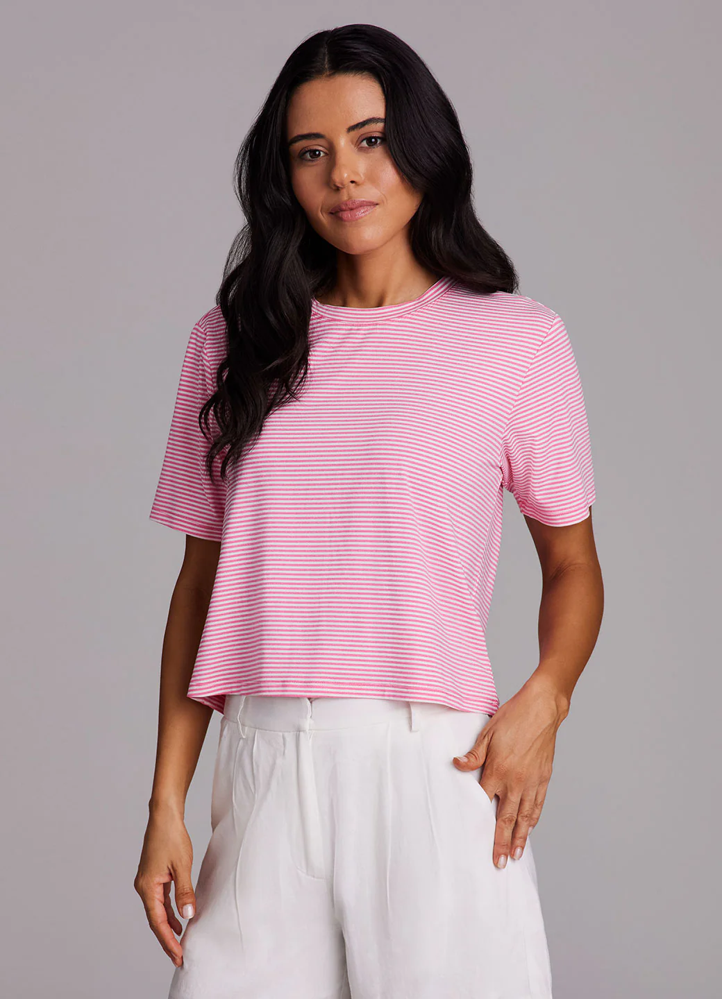 Perfect Boxy Striped Tee - Image 6