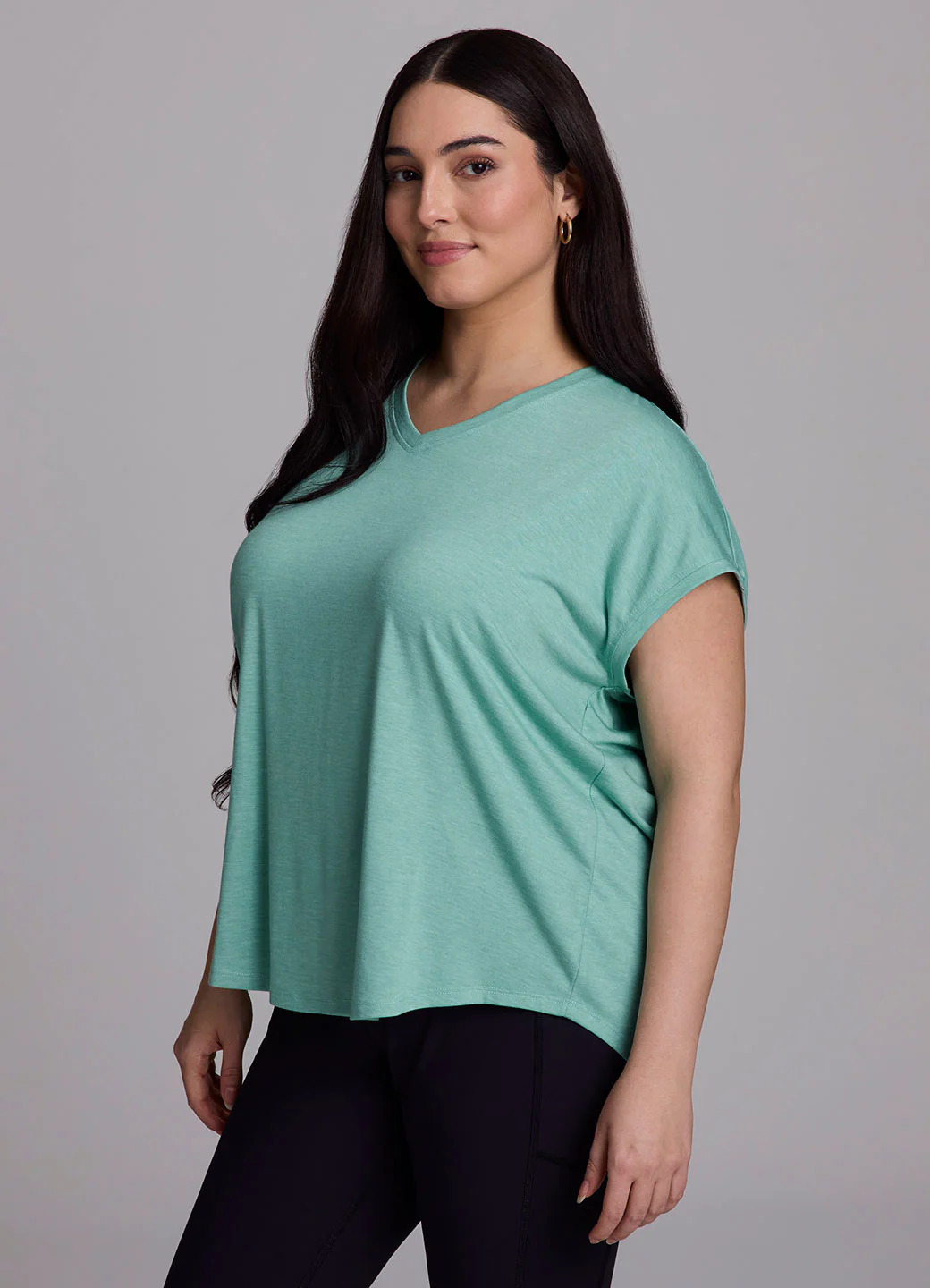 Plus Breezy Hi Low Tee - Image 14