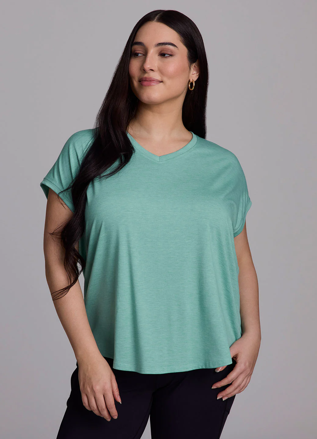 Plus Breezy Hi Low Tee - Image 16