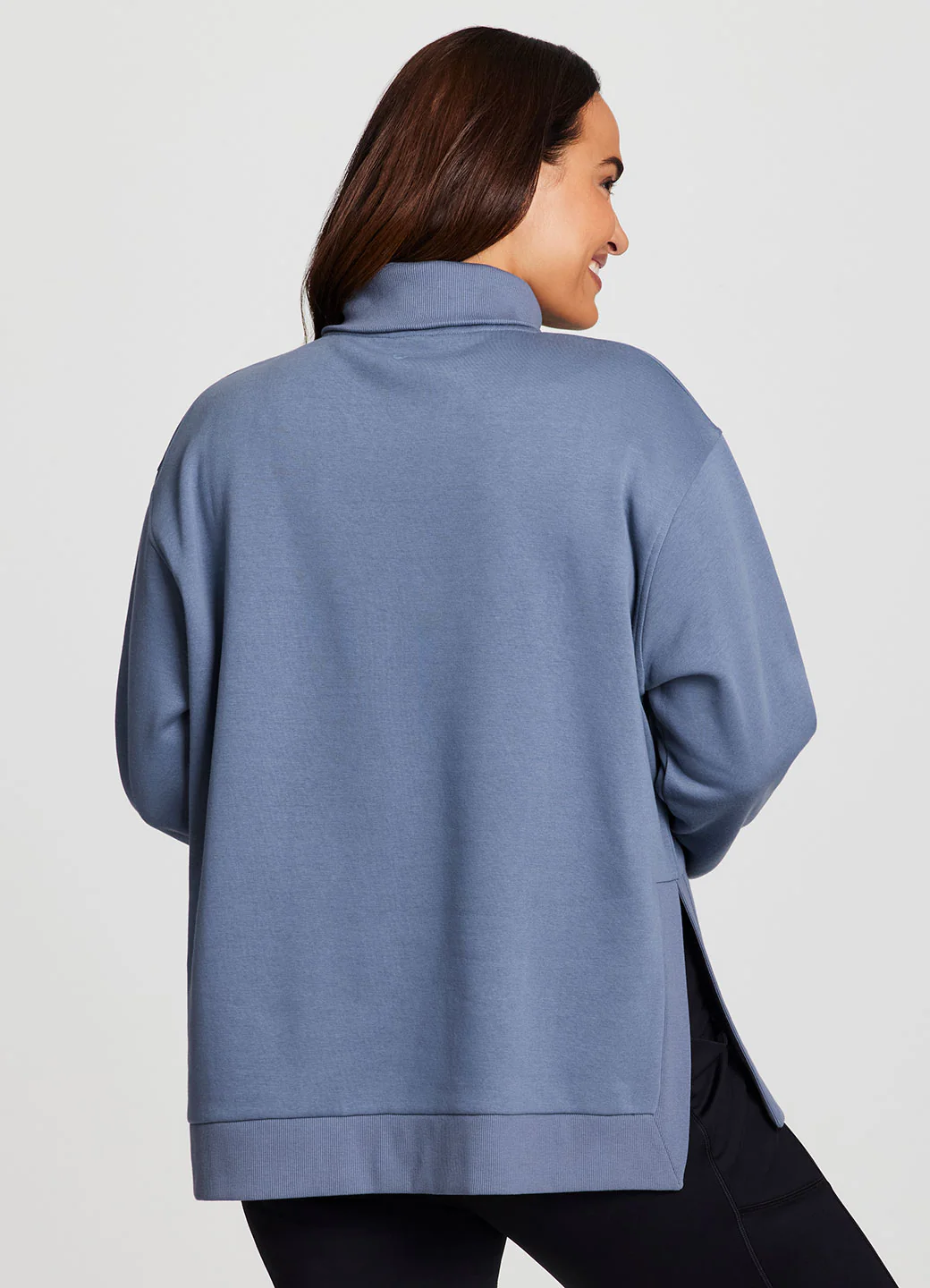 Plus Downtown Fleece 1/4 Zip Tunic - Image 12