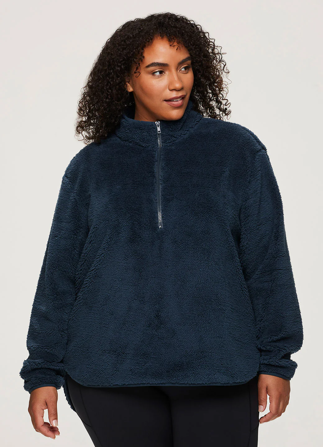 Plus Dylan 1/4 Zip Sherpa Pullover - Image 10