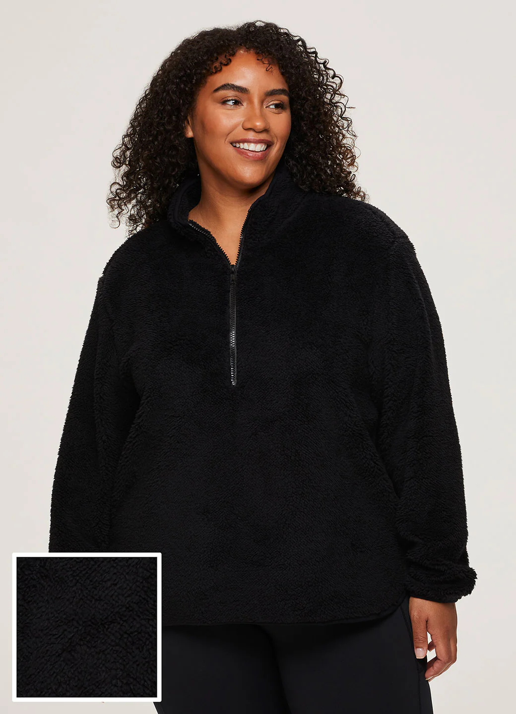 Plus Dylan 1/4 Zip Sherpa Pullover - Image 11