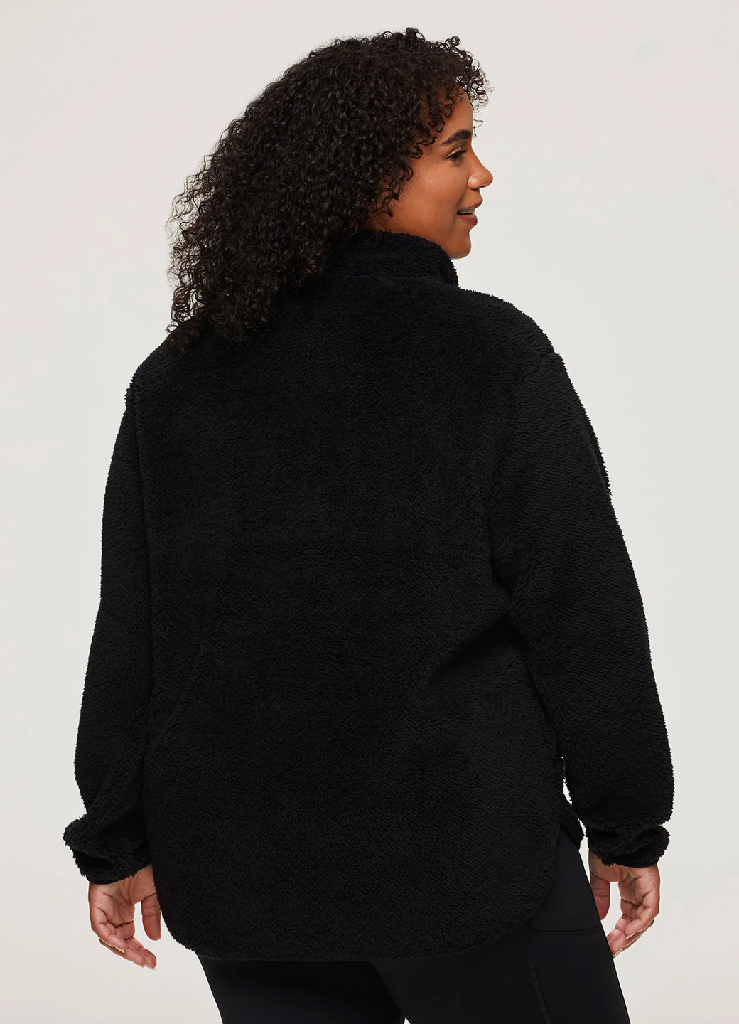 Plus Dylan 1/4 Zip Sherpa Pullover - Image 12