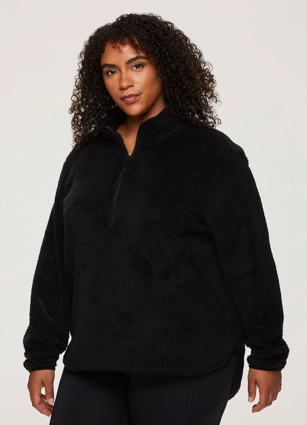 Plus Dylan 1/4 Zip Sherpa Pullover - Image 13