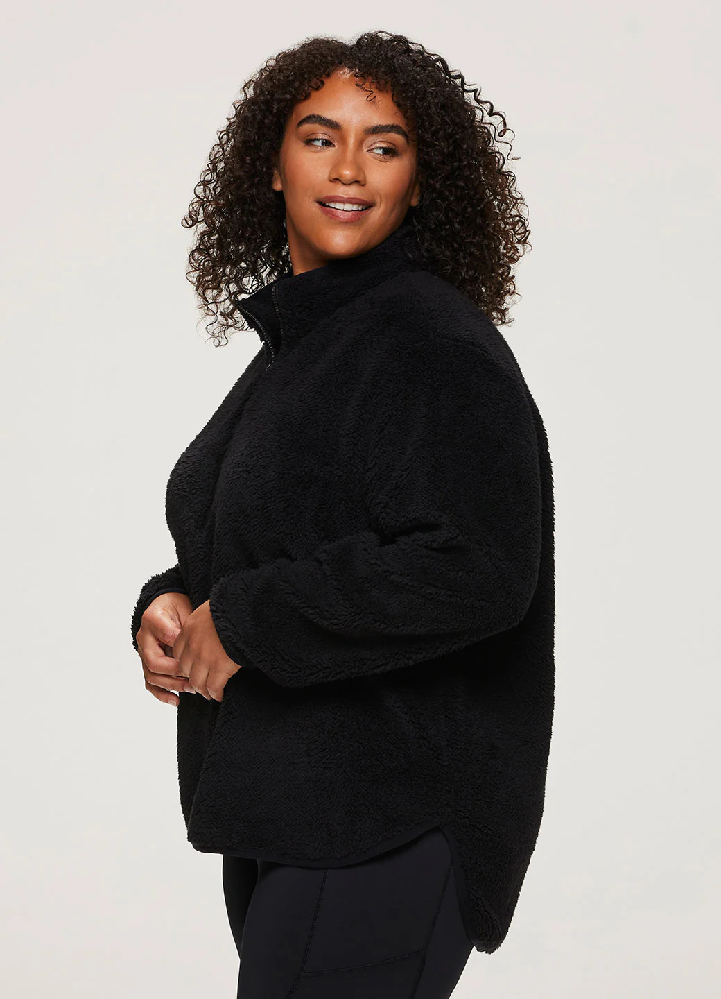 Plus Dylan 1/4 Zip Sherpa Pullover - Image 14