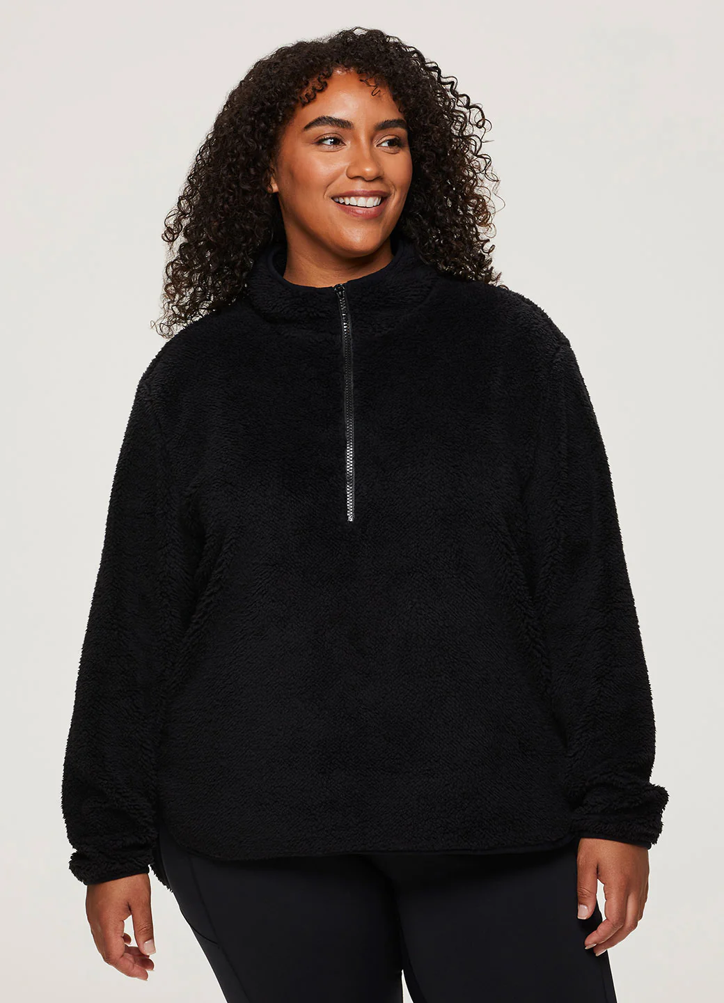 Plus Dylan 1/4 Zip Sherpa Pullover - Image 15