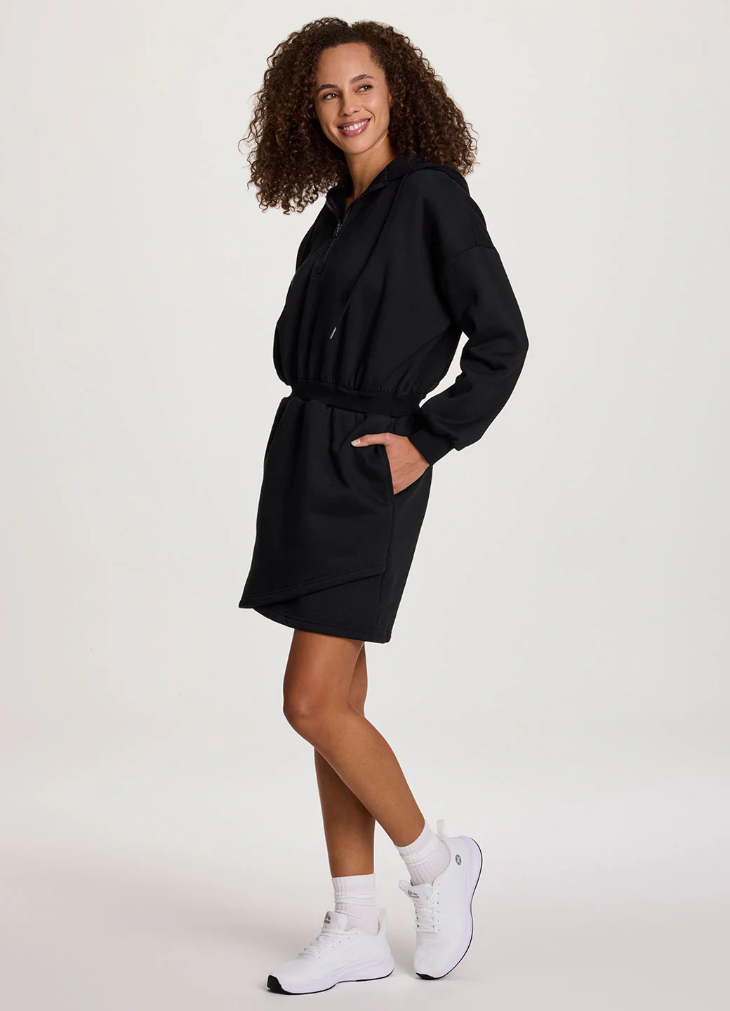 Plus Everyday Fleece Hoodie Dress - Image 3
