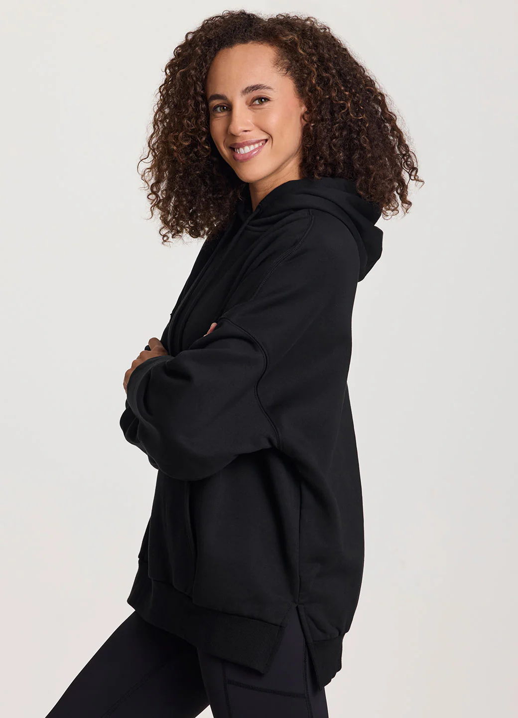 Plus Everyday Go-To Oversized Fleece Hoodie - Image 3