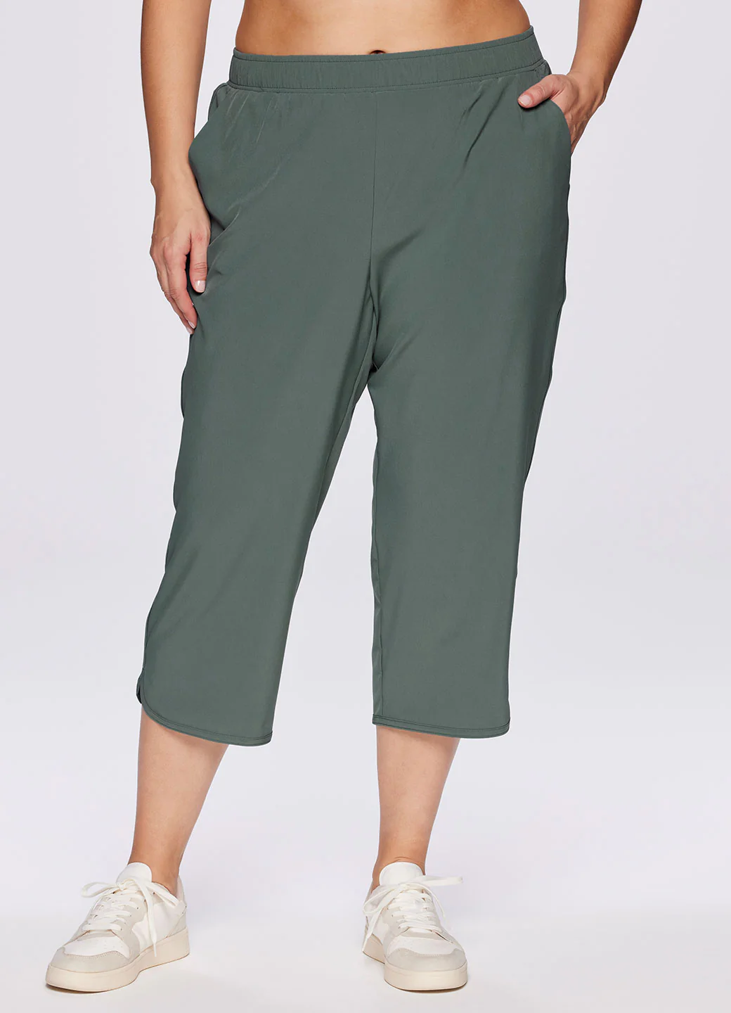Plus Gabby Weekend Wide Leg Capri - Image 3