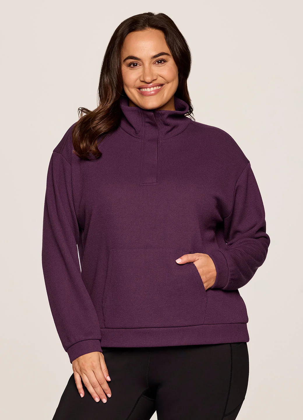 Plus Harbor Ribbed 1/4 Zip - Image 10
