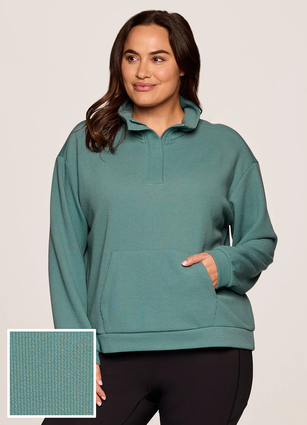 Plus Harbor Ribbed 1/4 Zip - Image 11
