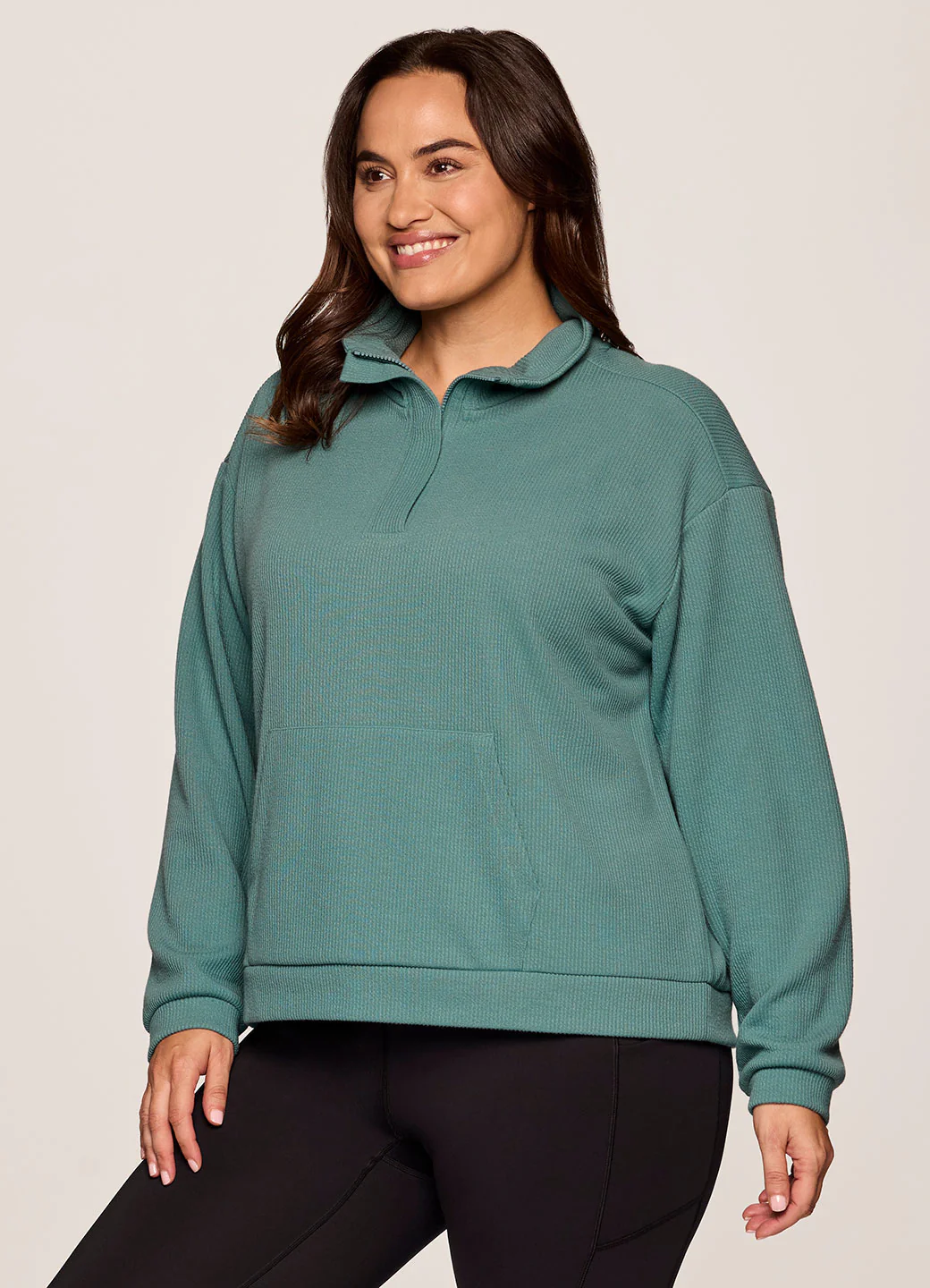 Plus Harbor Ribbed 1/4 Zip - Image 14
