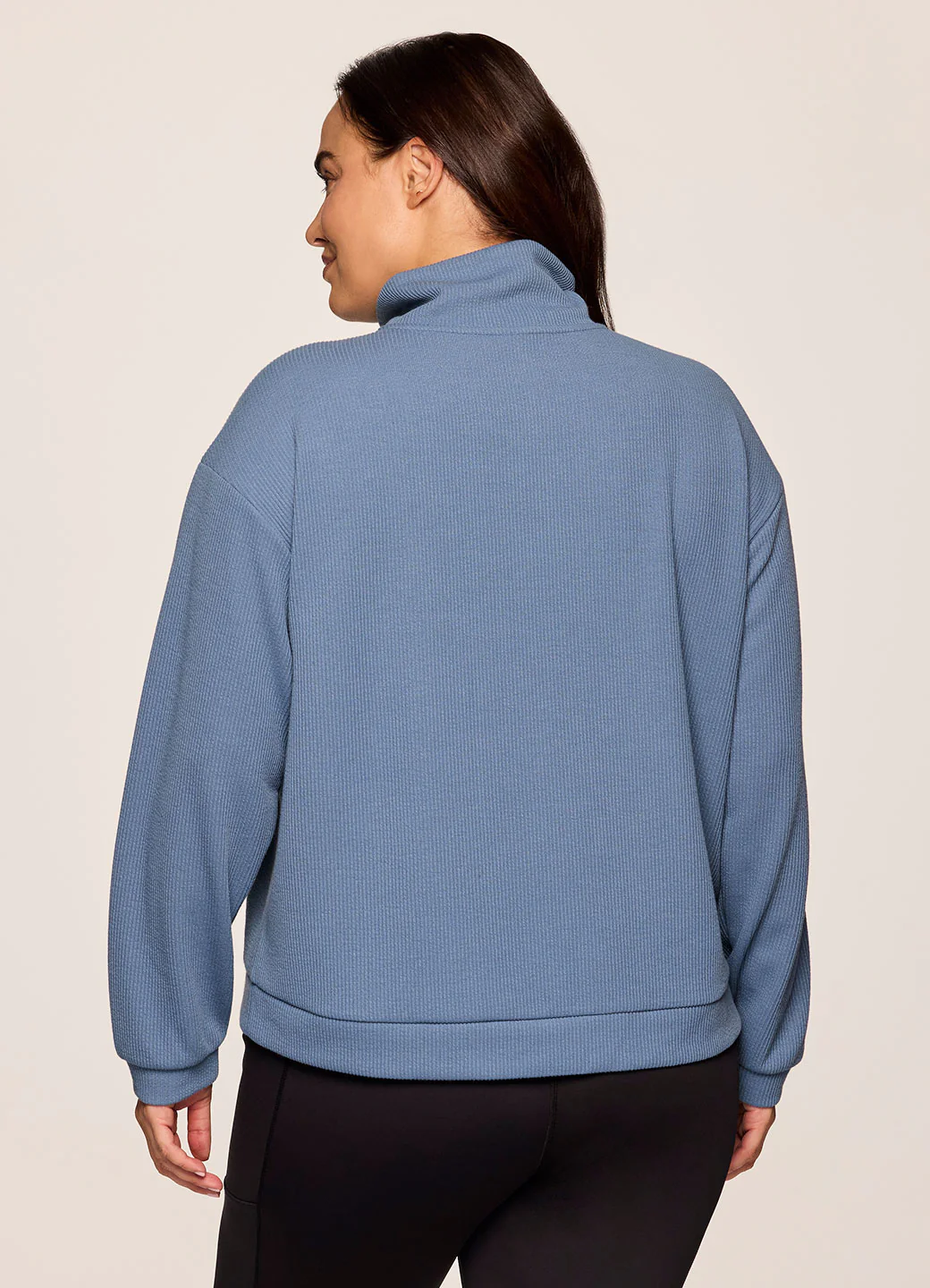 Plus Harbor Ribbed 1/4 Zip - Image 3