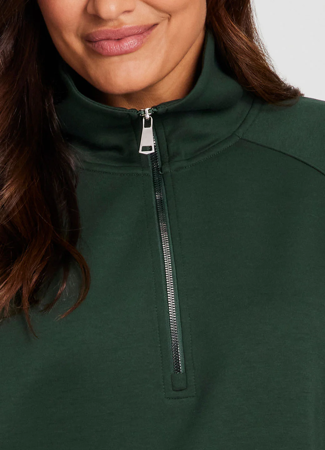 Plus LuxeSoft Oversized Half Zip Pullover - Image 6