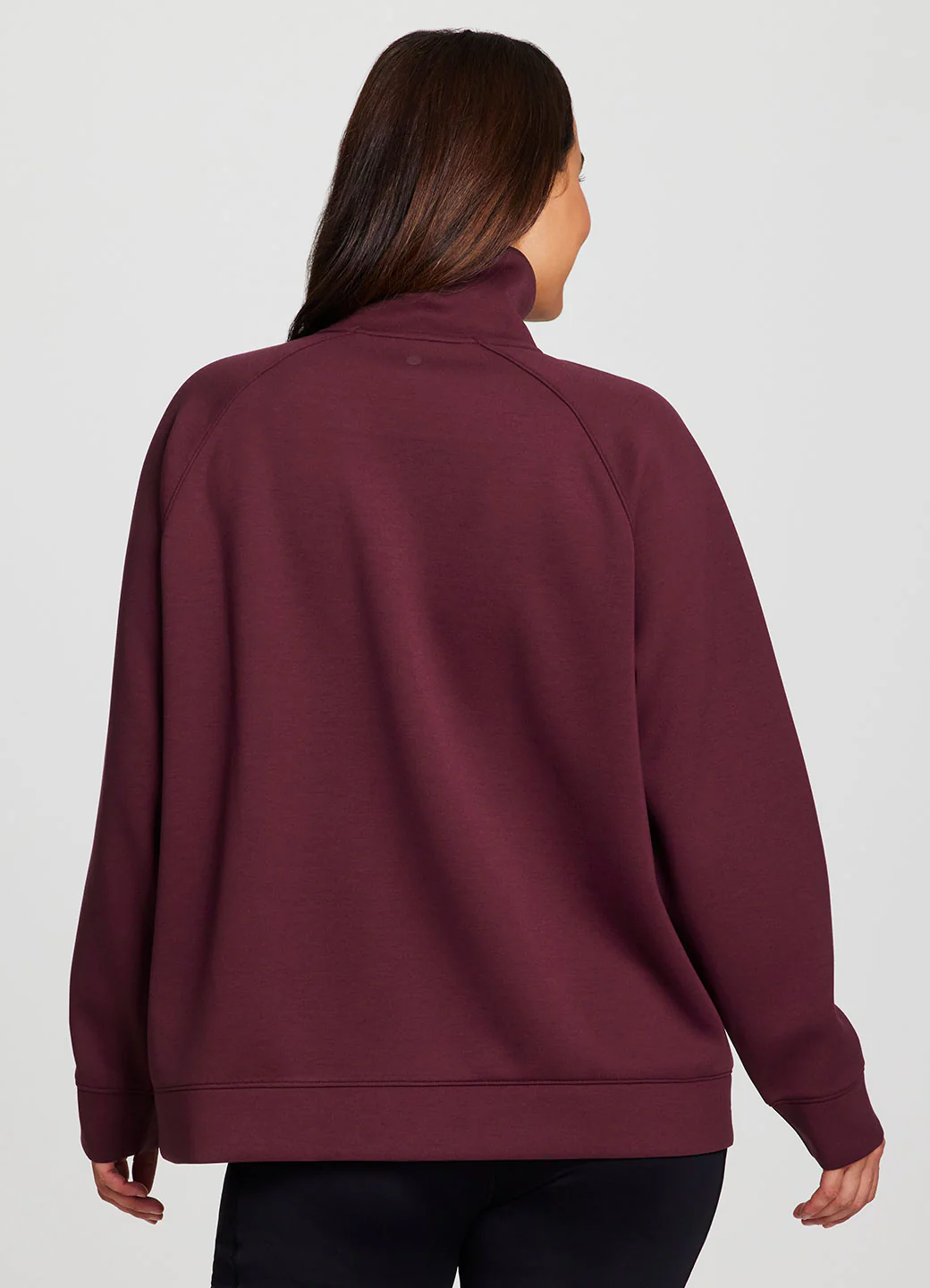 Plus LuxeSoft Oversized Half Zip Pullover - Image 7