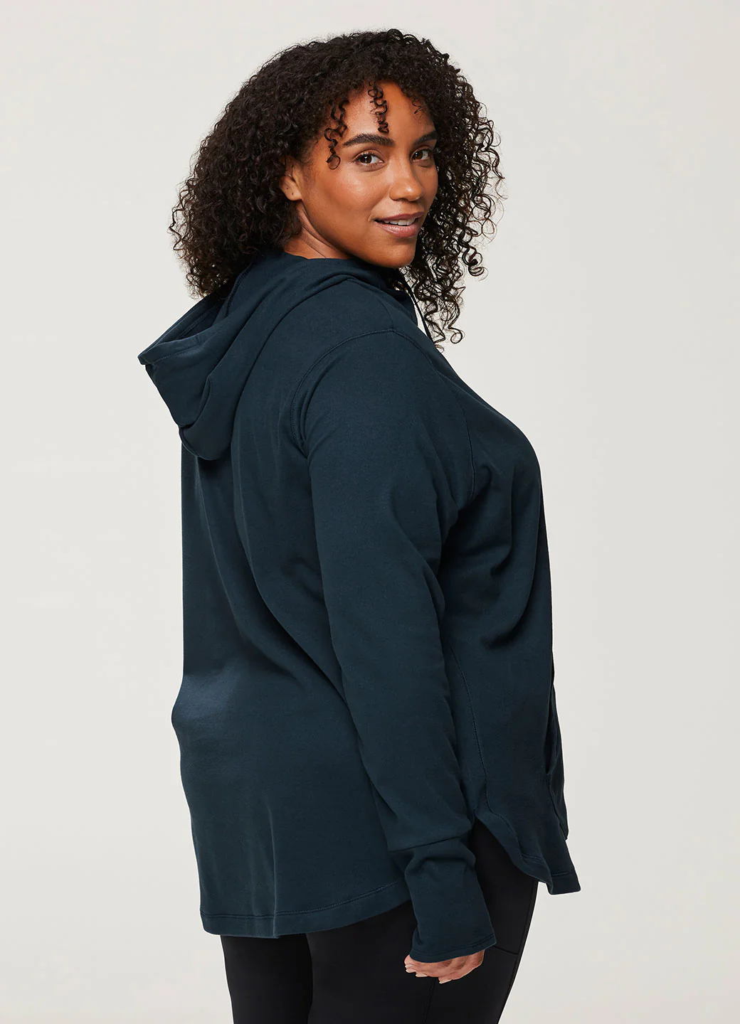 Plus Oliver Plush Hoodie Tunic Sweatshirt - Image 10