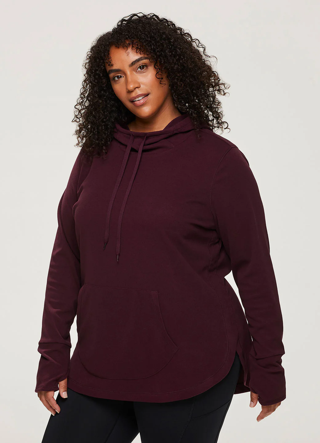 Plus Oliver Plush Hoodie Tunic Sweatshirt - Image 3