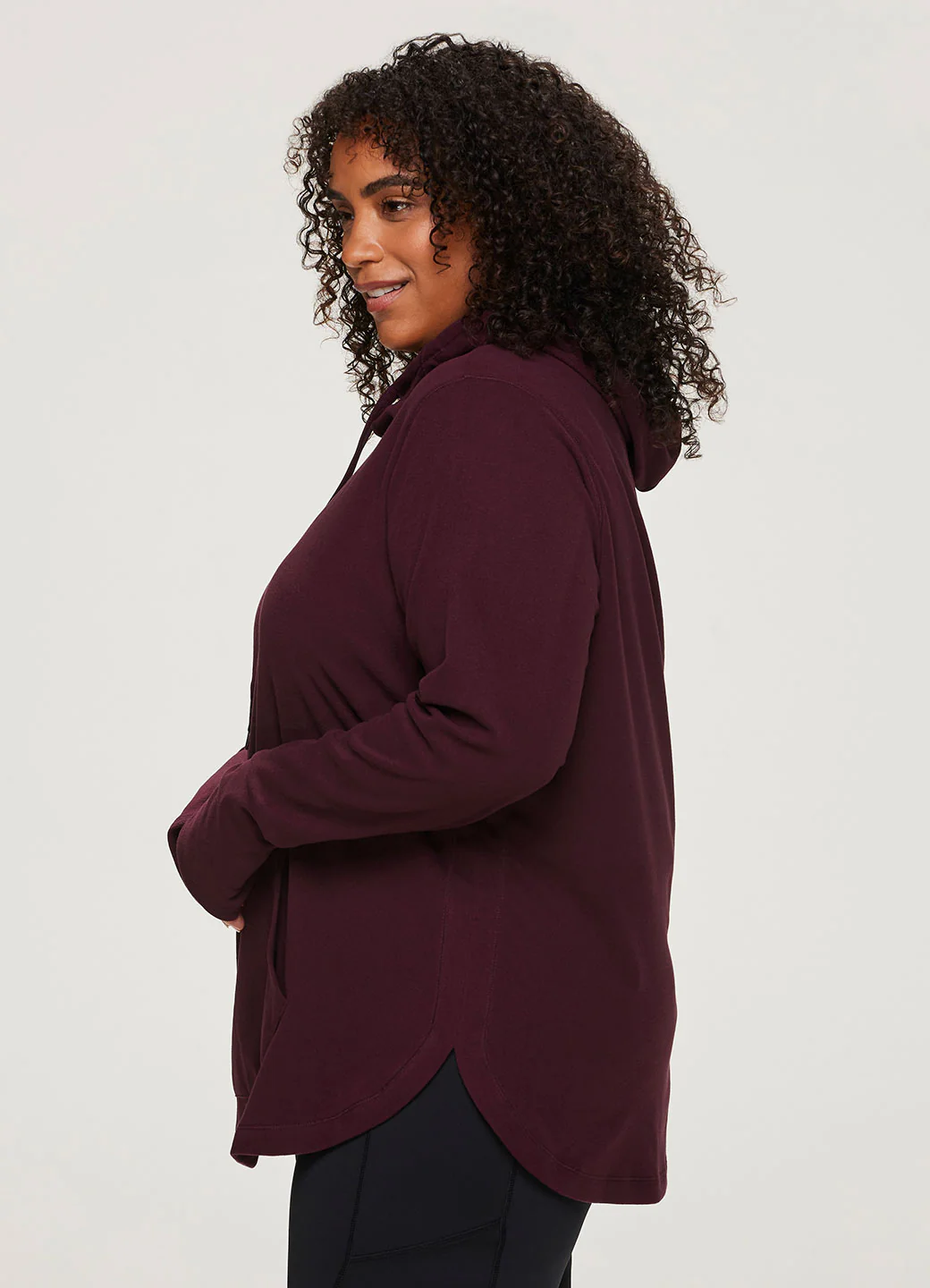 Plus Oliver Plush Hoodie Tunic Sweatshirt - Image 4