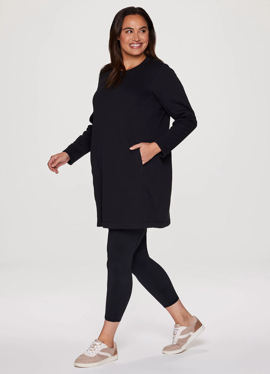 Plus Prime Fleece Crewneck Dress - Image 11