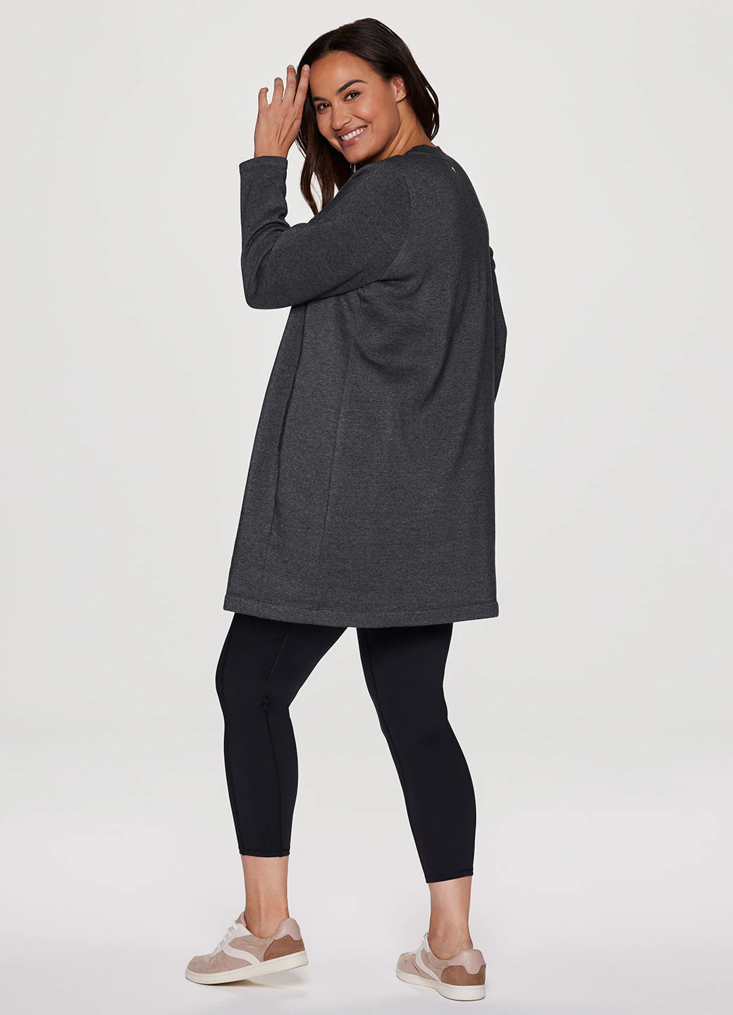 Plus Prime Fleece Crewneck Dress - Image 4