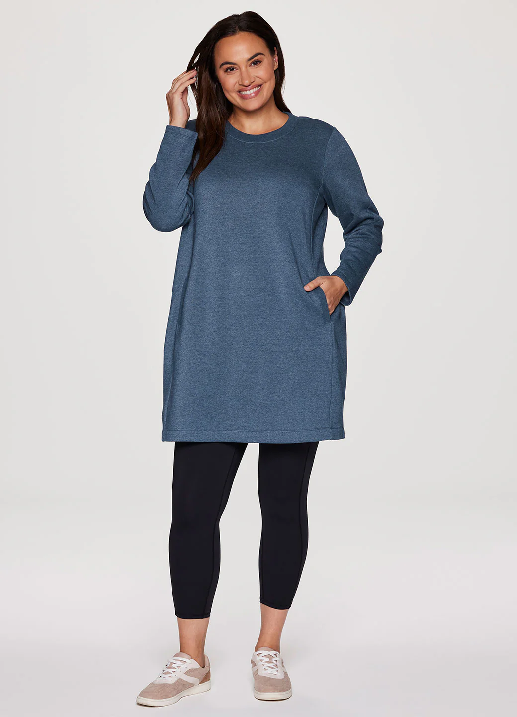 Plus Prime Fleece Crewneck Dress - Image 5