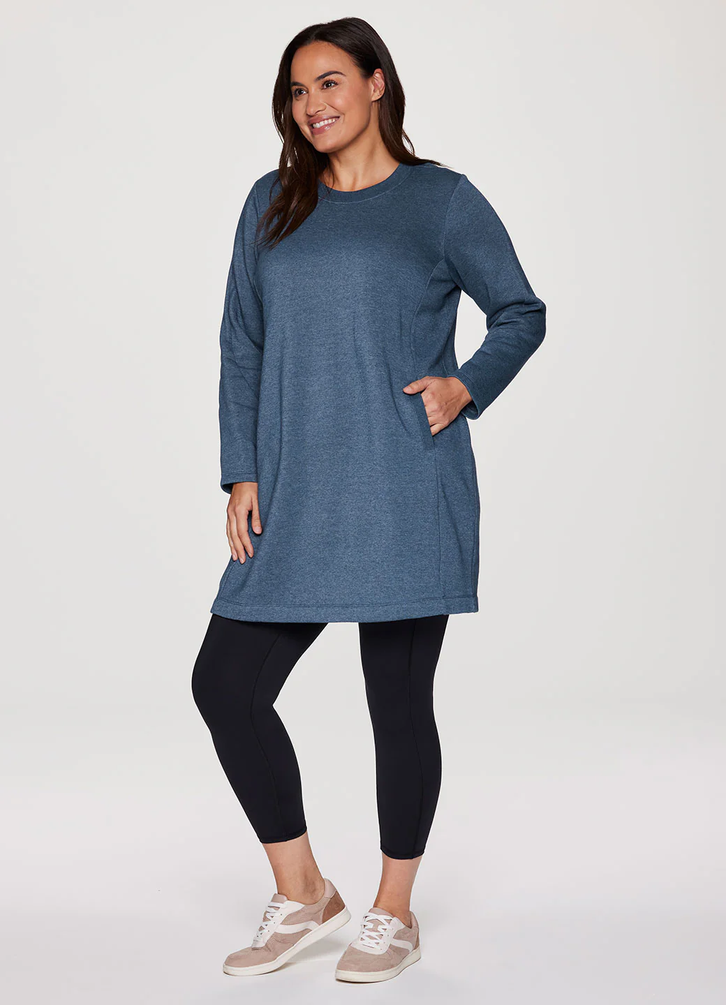 Plus Prime Fleece Crewneck Dress - Image 7