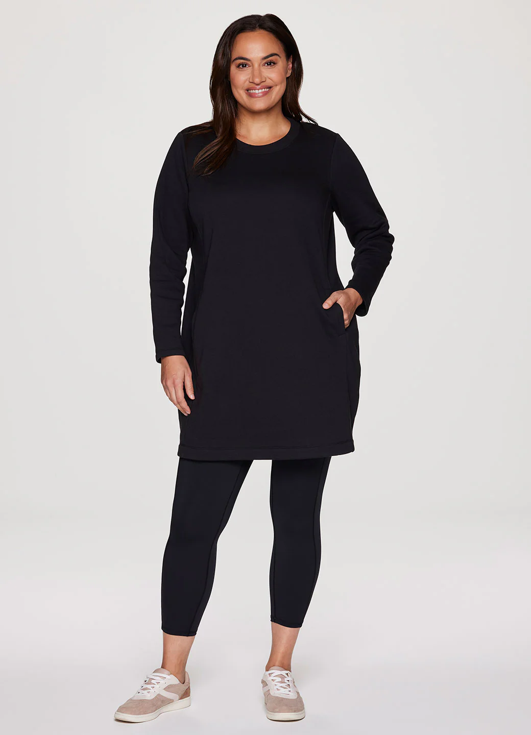 Plus Prime Fleece Crewneck Dress - Image 9