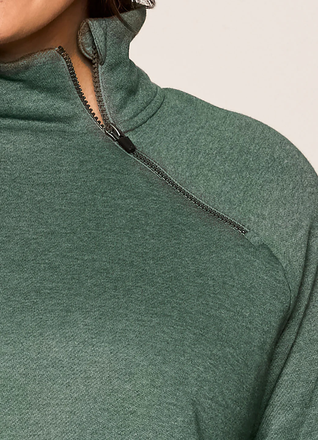 Plus Prime Ready To Roll Fleece Zip Mock Neck Pullover - Image 15