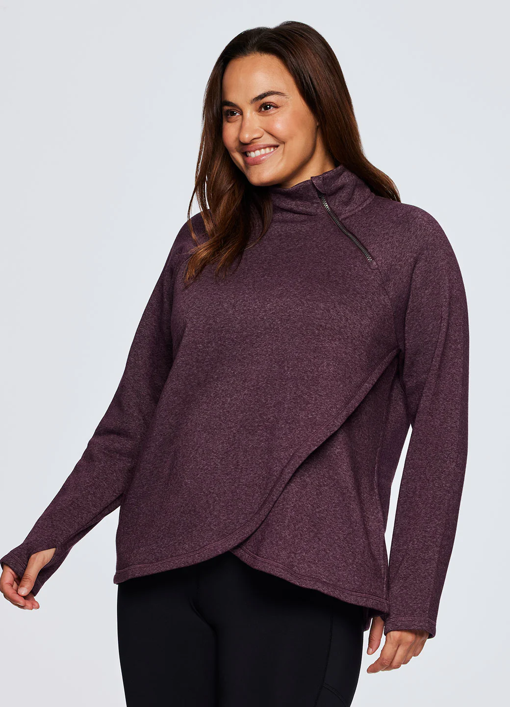 Plus Prime Ready To Roll Fleece Zip Mock Neck Pullover - Image 18
