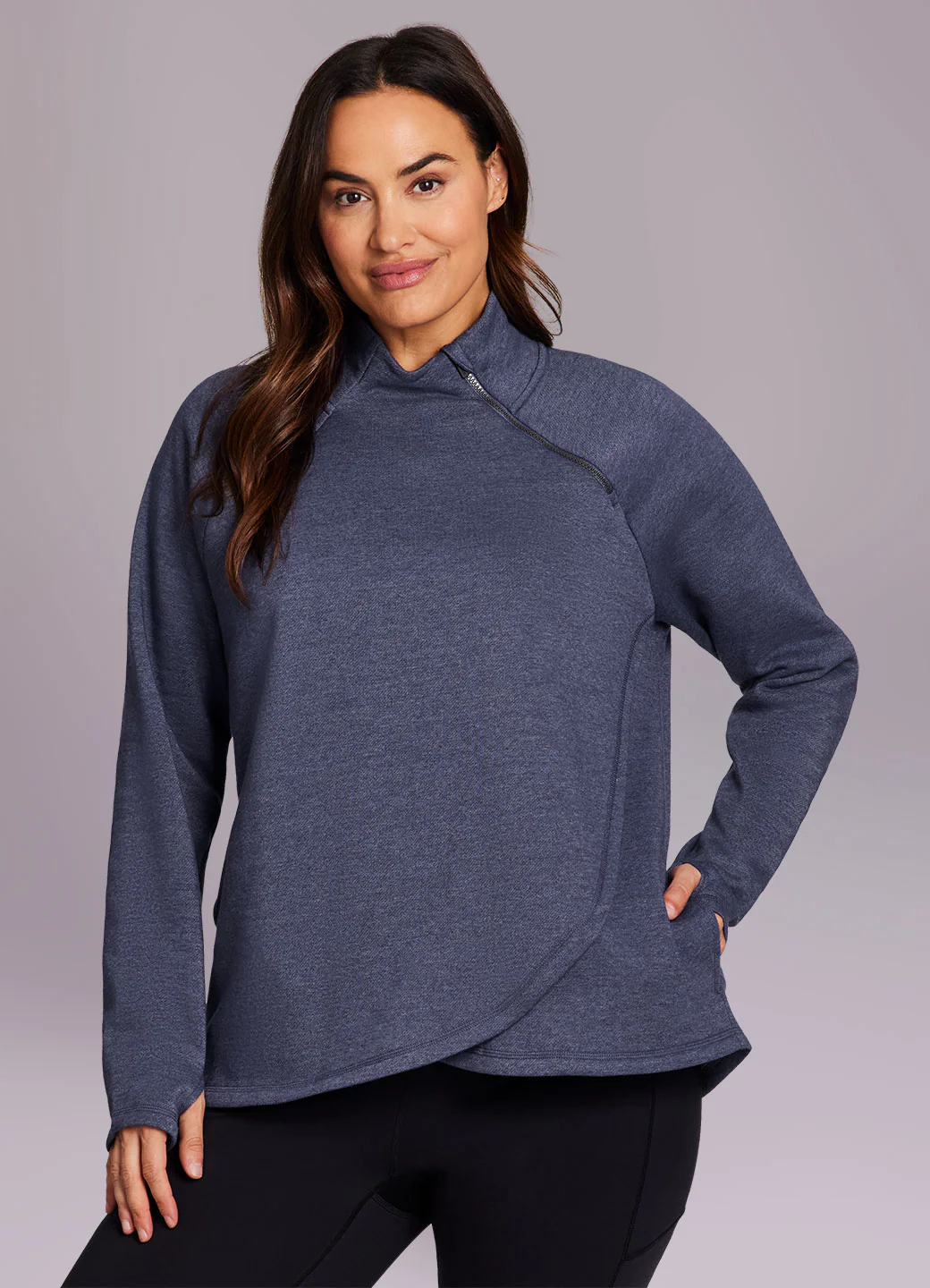 Plus Prime Ready To Roll Fleece Zip Mock Neck Pullover - Image 22