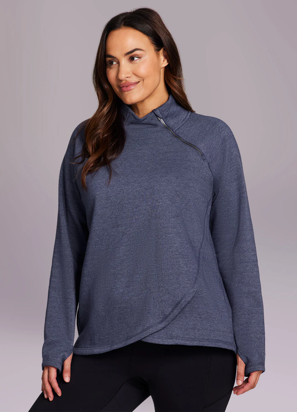 Plus Prime Ready To Roll Fleece Zip Mock Neck Pullover - Image 25