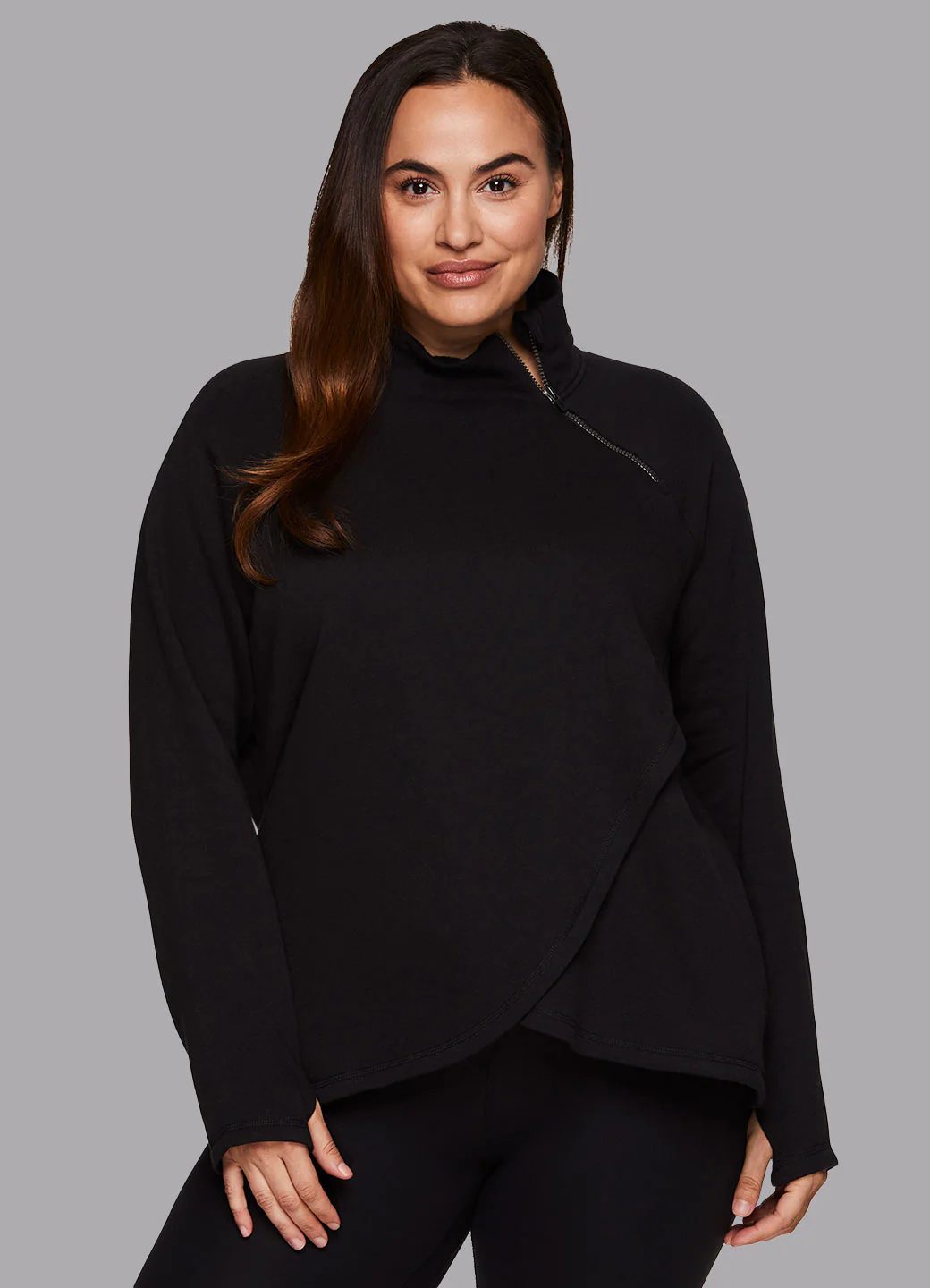 Plus Prime Ready To Roll Fleece Zip Mock Neck Pullover - Image 28