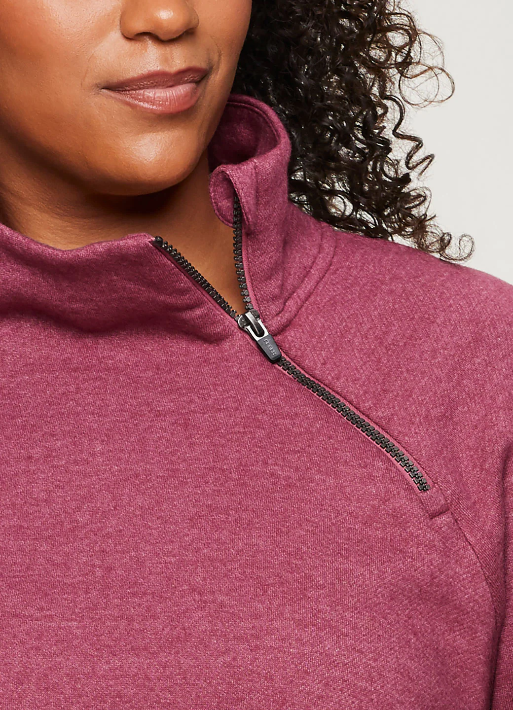 Plus Prime Ready To Roll Fleece Zip Mock Neck Pullover - Image 5