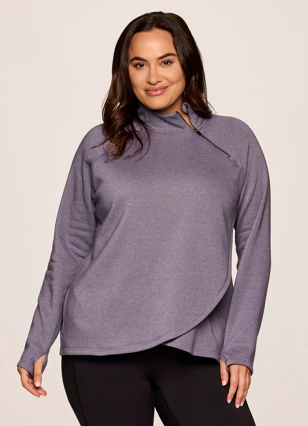 Plus Prime Ready To Roll Fleece Zip Mock Neck Pullover - Image 6