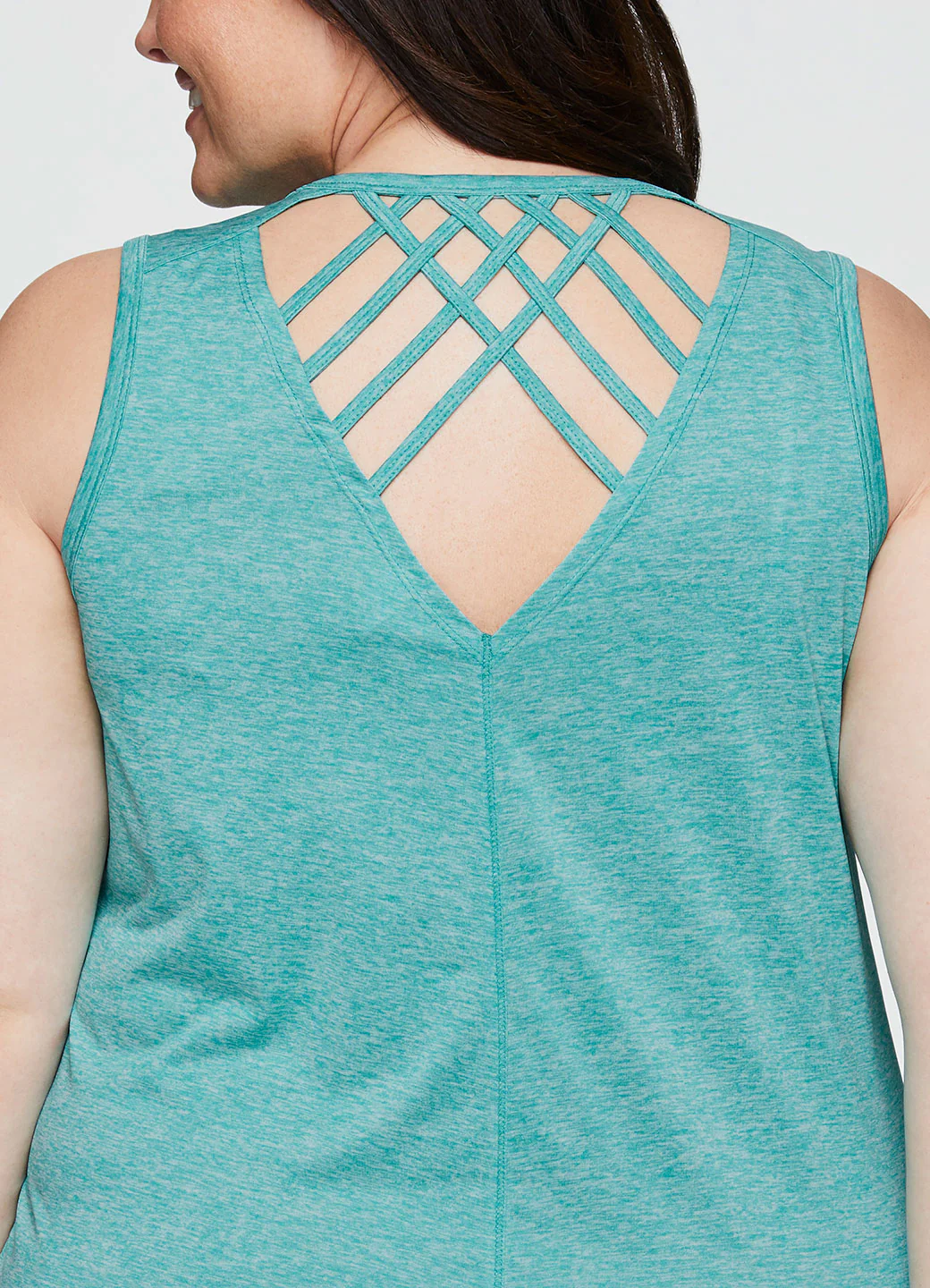 Plus Stratus Crewneck Lattice Back Tank - Image 12