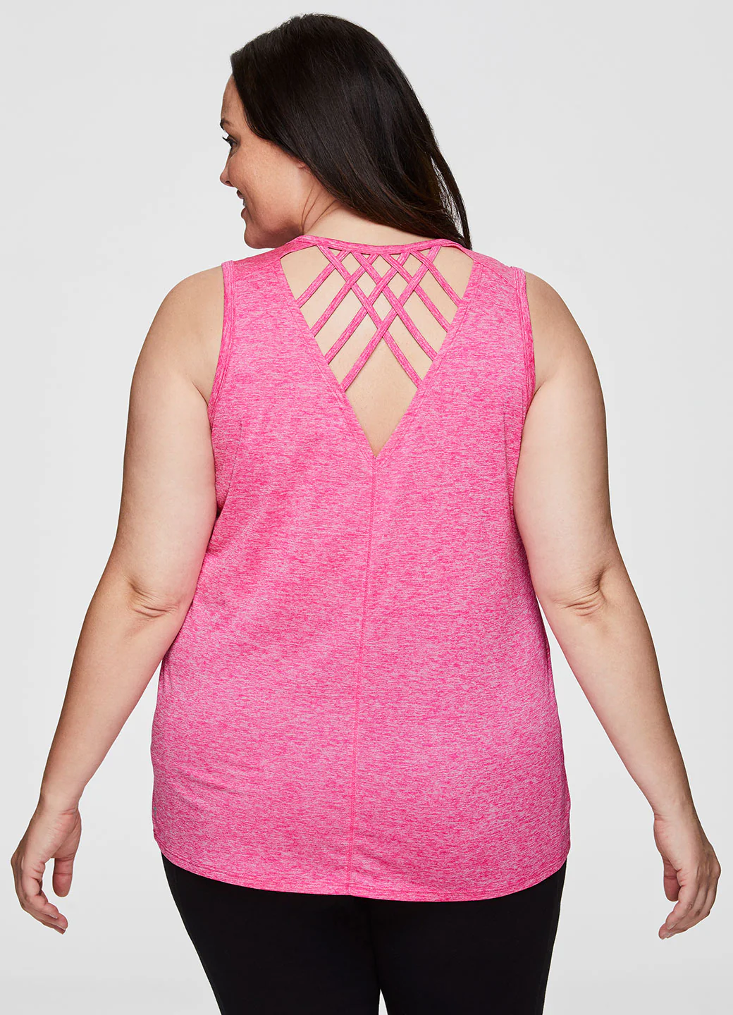 Plus Stratus Crewneck Lattice Back Tank - Image 5
